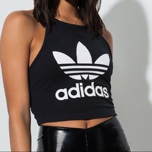 🆕 Adidas 3 Stripe Halter Crop Top